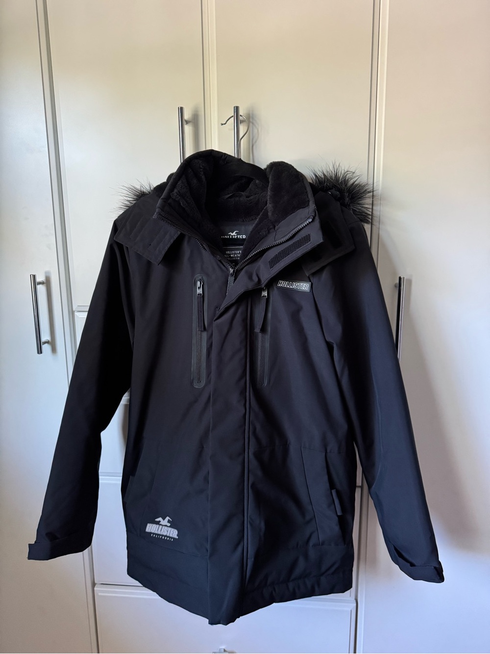 Hollister Black All-Weather Shell Jacket